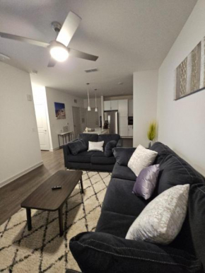 It's a cozy condo in the city!